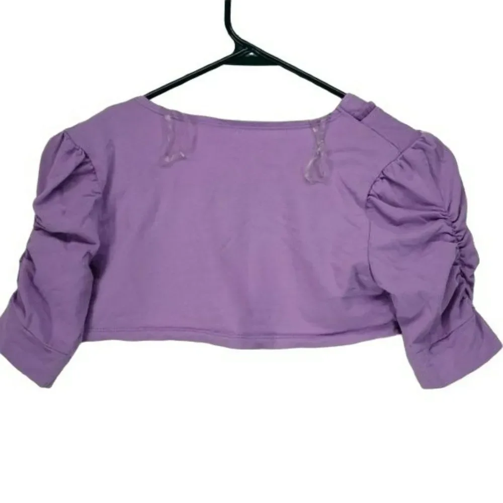 Children’s Place Girls Purple Spring Shoulder Cover Half Jacket Cardigan Size XL